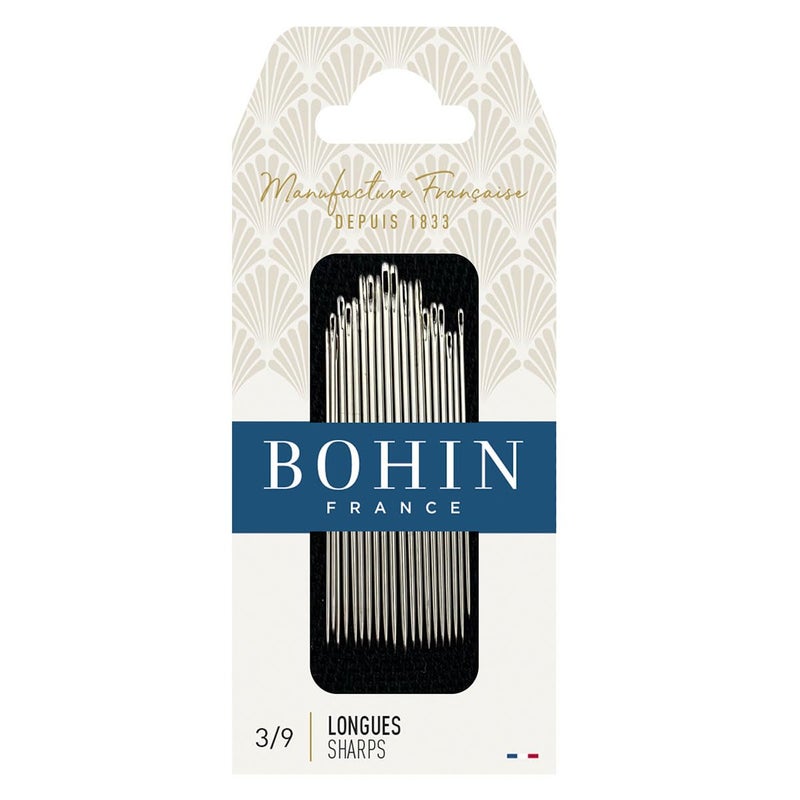Bohin Sharps Hand Needles, Size 3/9, 20 Per Package - Image 1